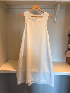 lululemon athletica White soft stream back in action Sleeveless Mini Dress